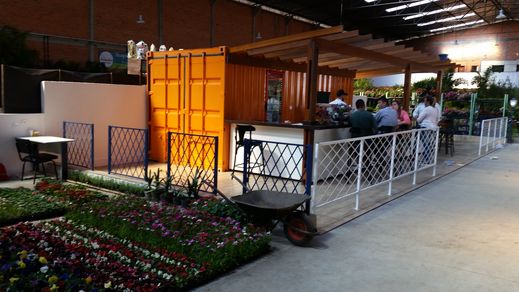 Fotos da obras no Mercado das Flores