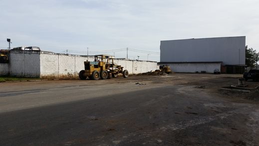 Fotos da obras no Mercado das Flores