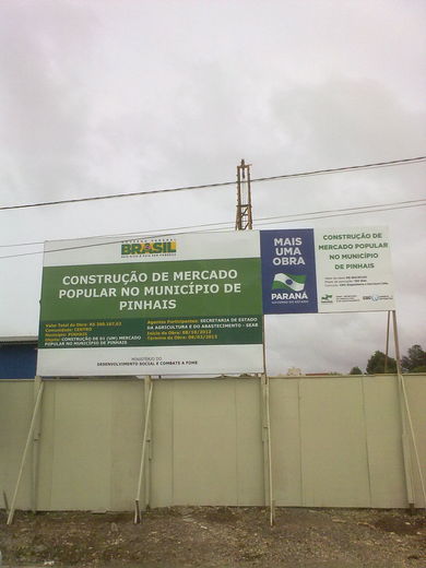 Obras do Mercado Brasil - Pinhais