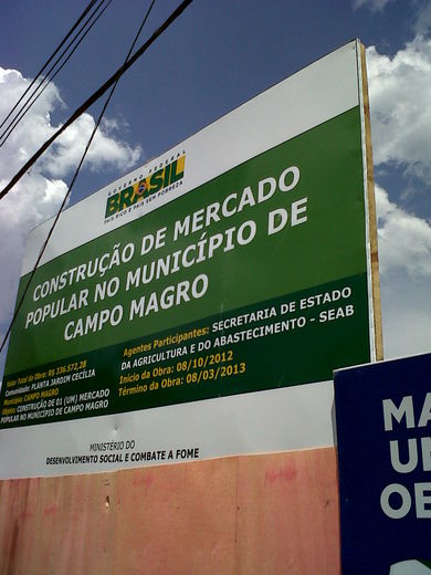 Obras do Mercado Brasil - Campo Magro
