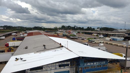 Obras na Cobertura do Pavilhão D - Curitiba