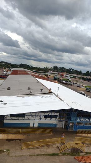 Obras na Cobertura do Pavilhão D - Curitiba