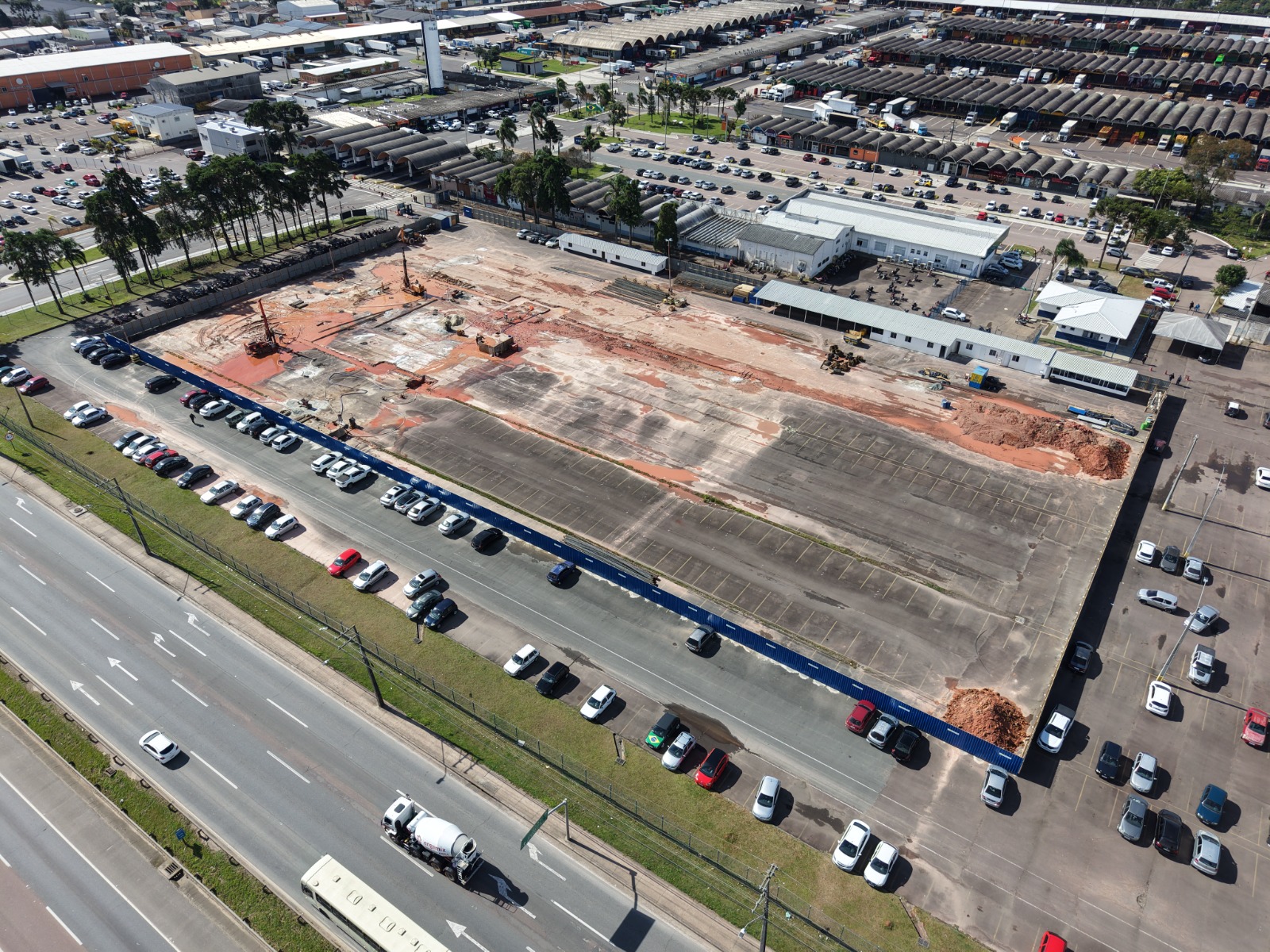 Ceasa Curitiba avança nas obras do novo Mercado de Flores com início das fundações