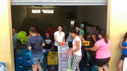 Banco de Alimentos, doação no Parolin
