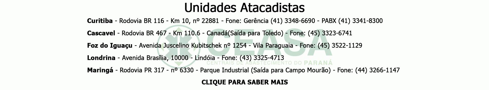 Unidades Atacadistas