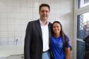 O governador Carlos Massa Ratinho Junior e o ministro do Desenvolvimento Agrário e Agricultura Familiar, Paulo Teixeira, visitam a Ceasa Curitiba nesta sexta-feira (08).