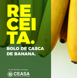 bolo de casca de banana