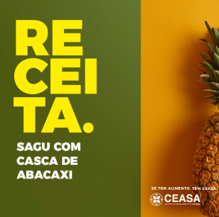 sagu com casca de abacaxi