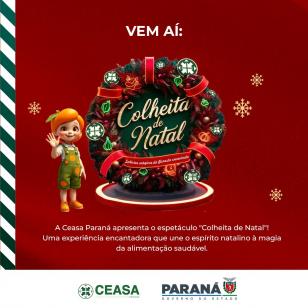 Ceasa Paraná apresenta "A Colheita de Natal" com espetáculos e decoração inédita