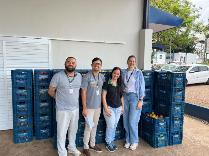 o programa Sesc Mesa Brasil Cascavel firmou parceria com o programa Banco de Alimentos Comida Boa da CEASA Cascave