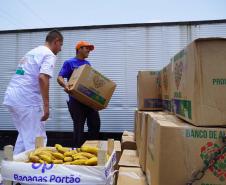 Ceasa Curitiba doa mais 5 toneladas de alimentos para municípios catarinenses