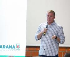 O governador Carlos Massa Ratinho Junior e o ministro do Desenvolvimento Agrário e Agricultura Familiar, Paulo Teixeira, visitam a Ceasa Curitiba nesta sexta-feira (08).