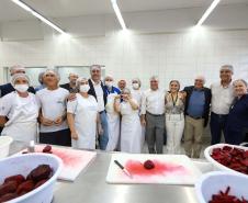 O governador Carlos Massa Ratinho Junior e o ministro do Desenvolvimento Agrário e Agricultura Familiar, Paulo Teixeira, visitam a Ceasa Curitiba nesta sexta-feira (08).