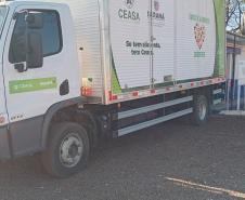 Ceasa de Cascavel recebe caminhão para o programa Banco de Alimentos-Comida Boa