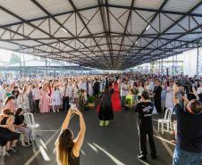 Casamento coletivo reúne 403 casais e mais de 4 mil pessoas na Ceasa Curitiba