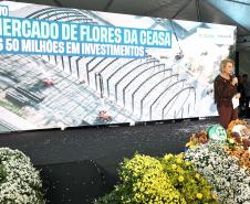 Ratinho Junior assina ordem de serviço do novo Mercado de Flores da Ceasa Curitiba