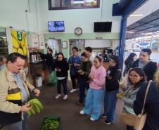 Estudantes do curso de Gastronomia do IFPR visitam a Ceasa de Foz do Iguaçu