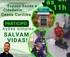 Capacitação gratuita vai ensinar técnicas de suporte básico de vida, atendimento pré-hospitalar e procedimentos para agir em casos de engasgo, queimaduras, fraturas e outras emergências envolvendo crianças, adultos e pessoas com necessidades especiais.
