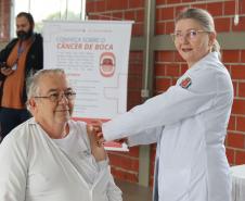 Ação de saúde na Ceasa Curitiba imuniza mais de 300 pessoas contra a gripe.