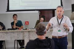 Diretor administrativo financeiro João Luiz Buso apresentou o novo Sistema de Rateio, além das despesas mensais da unidade.