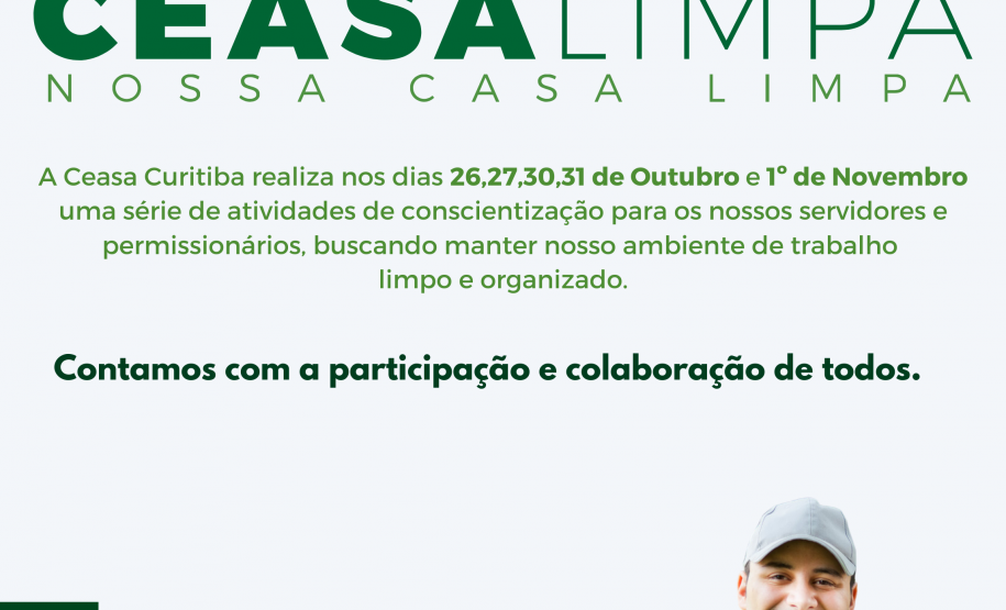 Ceasa Curitiba inicia nesta semana campanhas de meio ambiente e limpeza