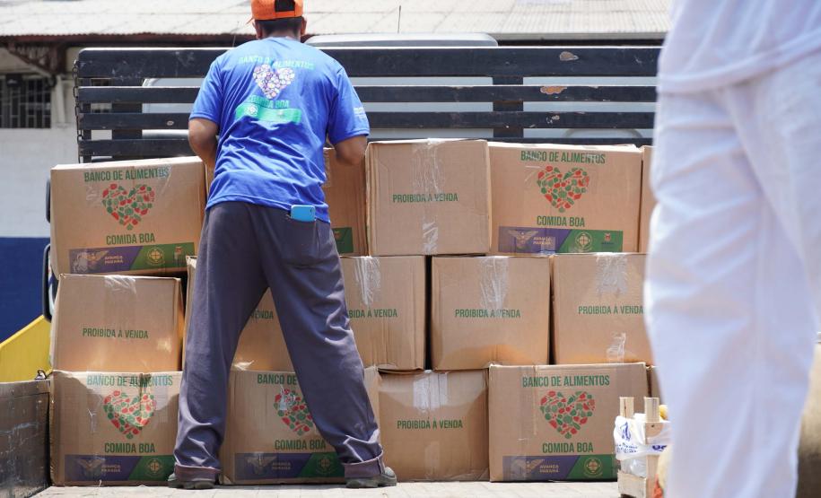 Ceasa Curitiba doa mais 5 toneladas de alimentos para municípios catarinenses