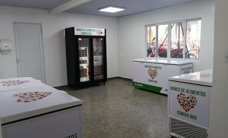 Ceasa reinaugura novo espaço do Banco de Alimentos de Cascavel