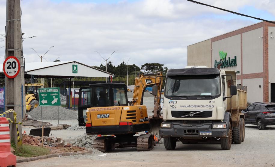 Ceasa paraná inicia obras de pavimentação na unidade de Curitiba