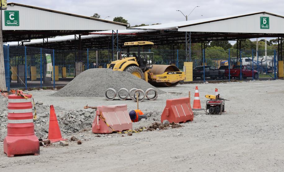 Ceasa paraná inicia obras de pavimentação na unidade de Curitiba