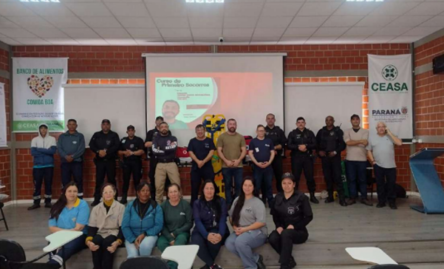 Ceasa Curitiba recebe curso de Primeiros Socorros e Resgate Básico