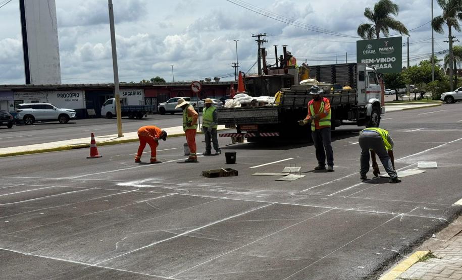 Ceasa Paraná entra na reta final das obras viárias na Unidade de Curitiba