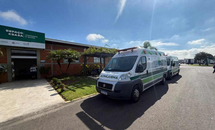 Ceasa Curitiba garante atendimento de emergência com ambulância disponível na Unidade Atacadista