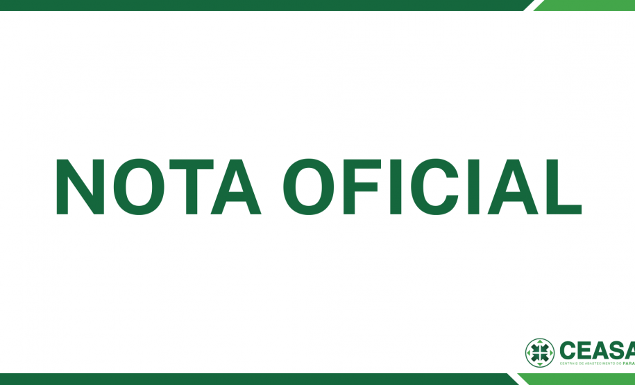 Nota oficial