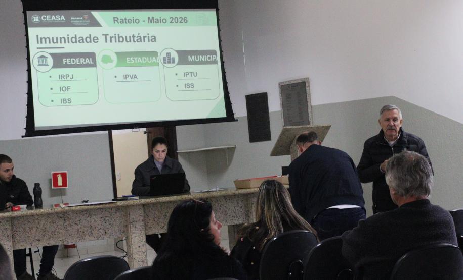 Ceasa Curitiba e Sindaruc alinham gestão ambiental, ISO 14001, imunidade tributária e regras societárias em reunião de rateio