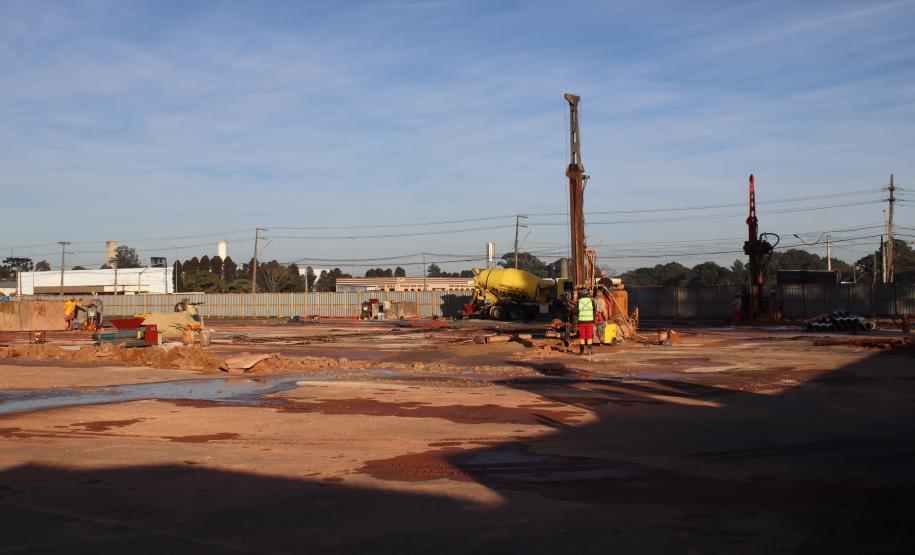 Ceasa Curitiba avança nas obras do novo Mercado de Flores com início das fundações